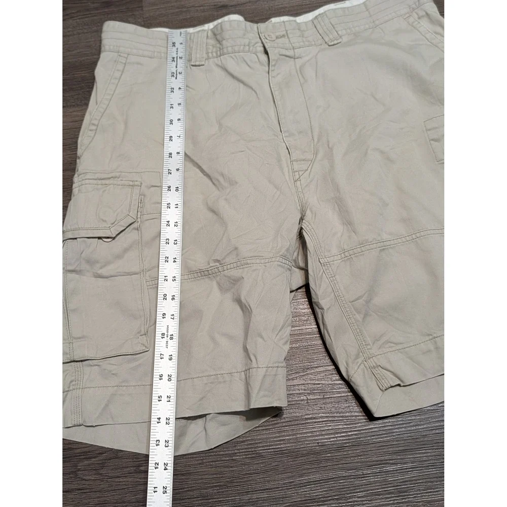 Polo Ralph Lauren Classic Chino Cargo Shorts Mens 40 Khaki Beige Cotton Twill